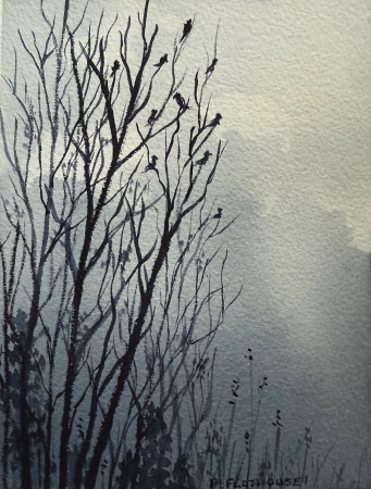 Winter Birds by artist Pat Flathouse